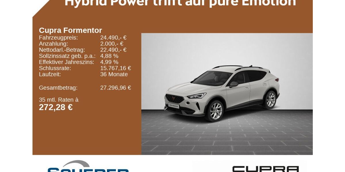 Cupra Formentor 26.300 km 23.880 &euro; Mayen 56727