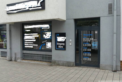 Ebenerdiges Ladenlokal und Büroräume im 1. OG, Lastenfahrstuhl, zentrale Innenstadtlage Hanau Stadt 1 zimmer