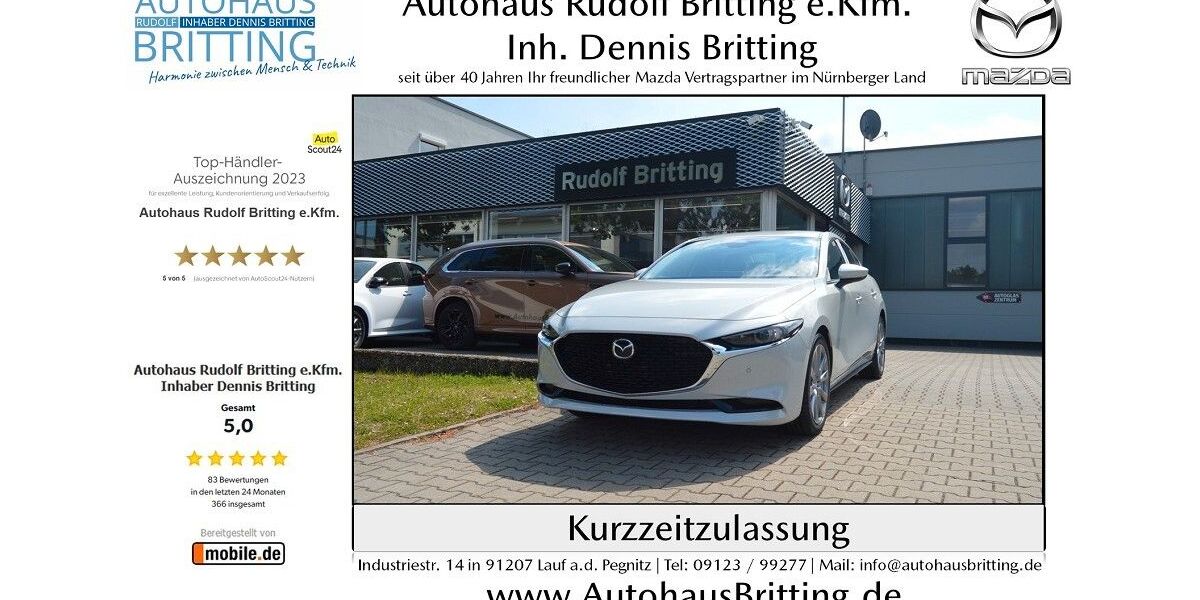 Mazda 3 8.000 km 28.390 &euro; Lauf 91207