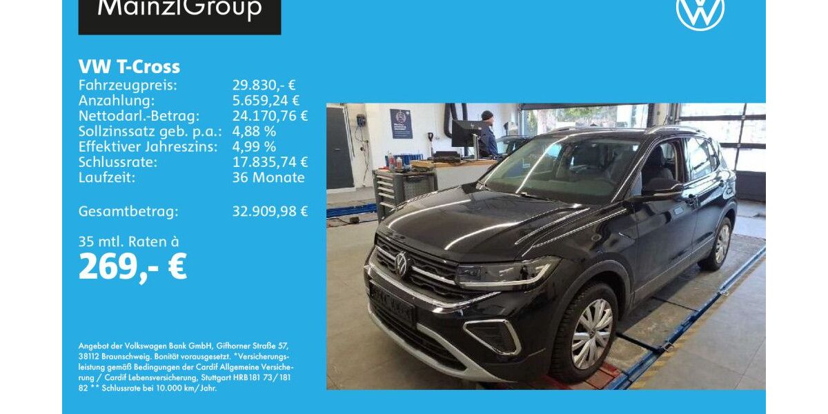 VW T-Cross 2.759 km 29.830 &euro; Feldkirchen/Westerham 83620