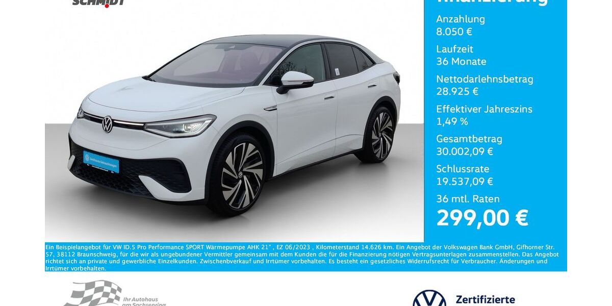 VW ID.5 14.626 km 36.975 € Bernsdorf 09337