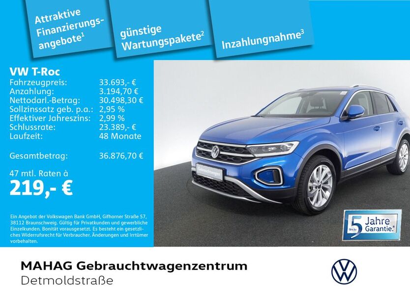 VW T-Roc 3.809 km 33.693 € München 80935