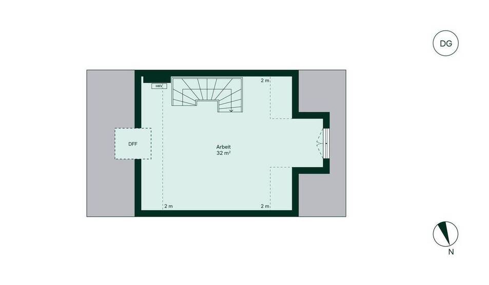 Moderne Doppelhaushälfte mit Garten und Dachstudio 4 zimmer