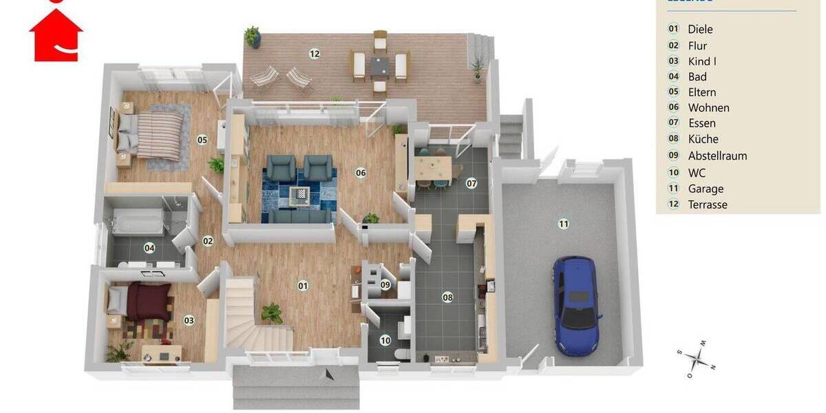 Mehrfamilienhaus, Wohnhaus Greven Reckenfeld - 5 Zimmer, 193 m&sup2;, 375.000&euro; | Angebot:26037076