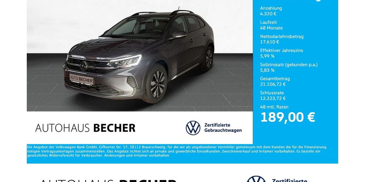 VW Taigo 15.500 km 20.960 &euro; Wesel 46485