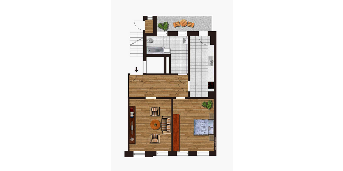 Etagenwohnung Leipzig Süd - 2 Zimmer, 82 m&sup2;, 238.000&euro; | Angebot:26828365