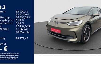 VW ID.3 9.992 km 33.950 € Schwäbisch Gmünd 73525