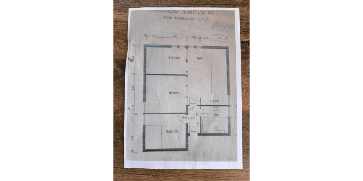 Etagenwohnung Lahntal - 3 Zimmer, 80 m&sup2;, 140.000&euro; | Angebot:26886473