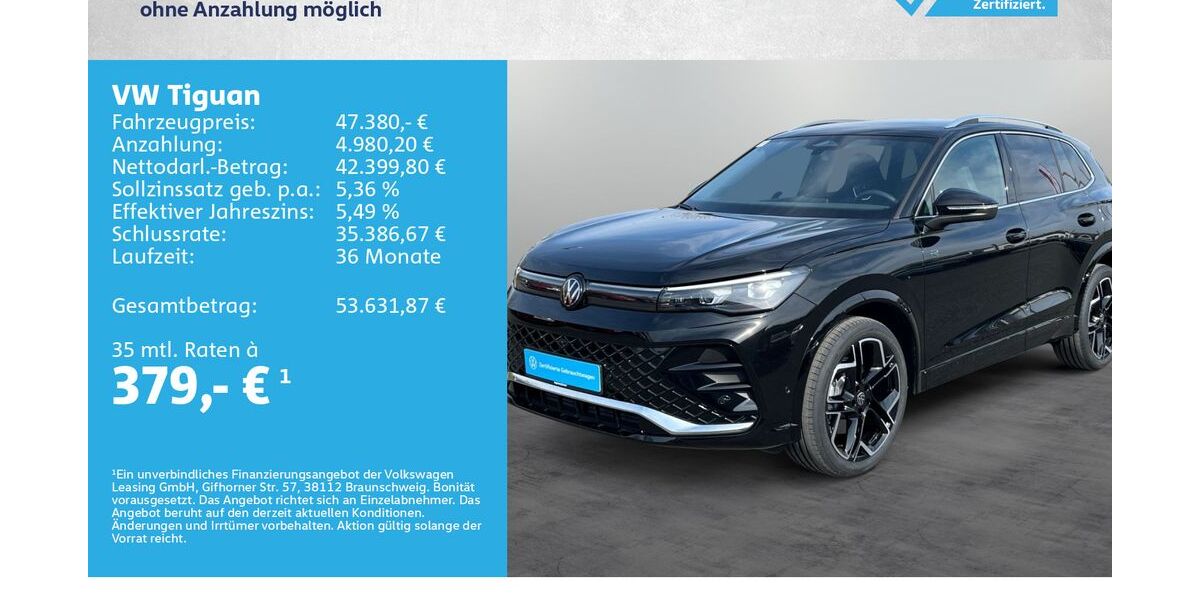 VW Tiguan 9.900 km 47.380 &euro; Kitzingen 97318