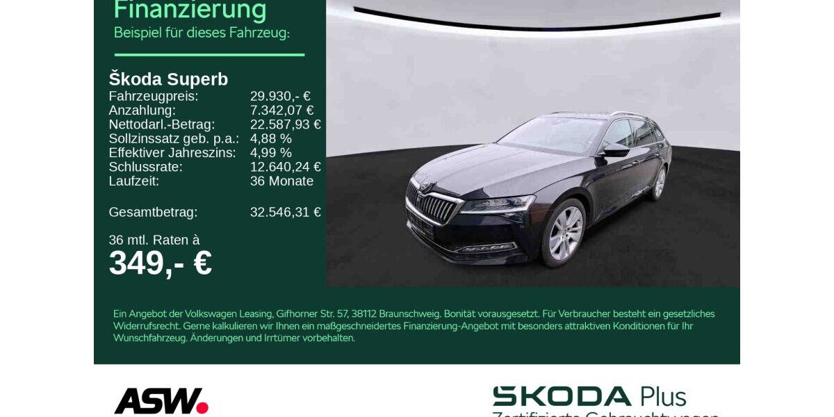 Skoda Superb 86.700 km 29.930 &euro; Weinsberg 74189