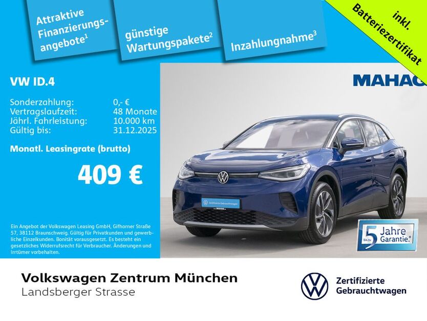 VW ID.4 11.458 km 38.981 € München 80687