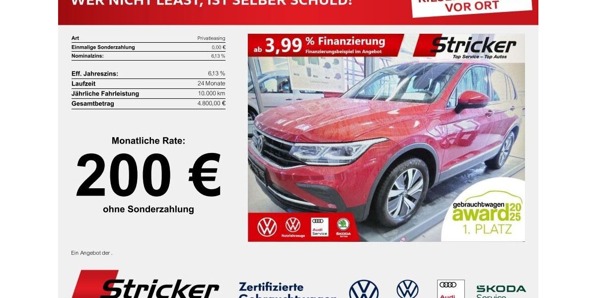 VW Tiguan 45.249 km 26.949 &euro; Horn-Bad Meinberg 32805