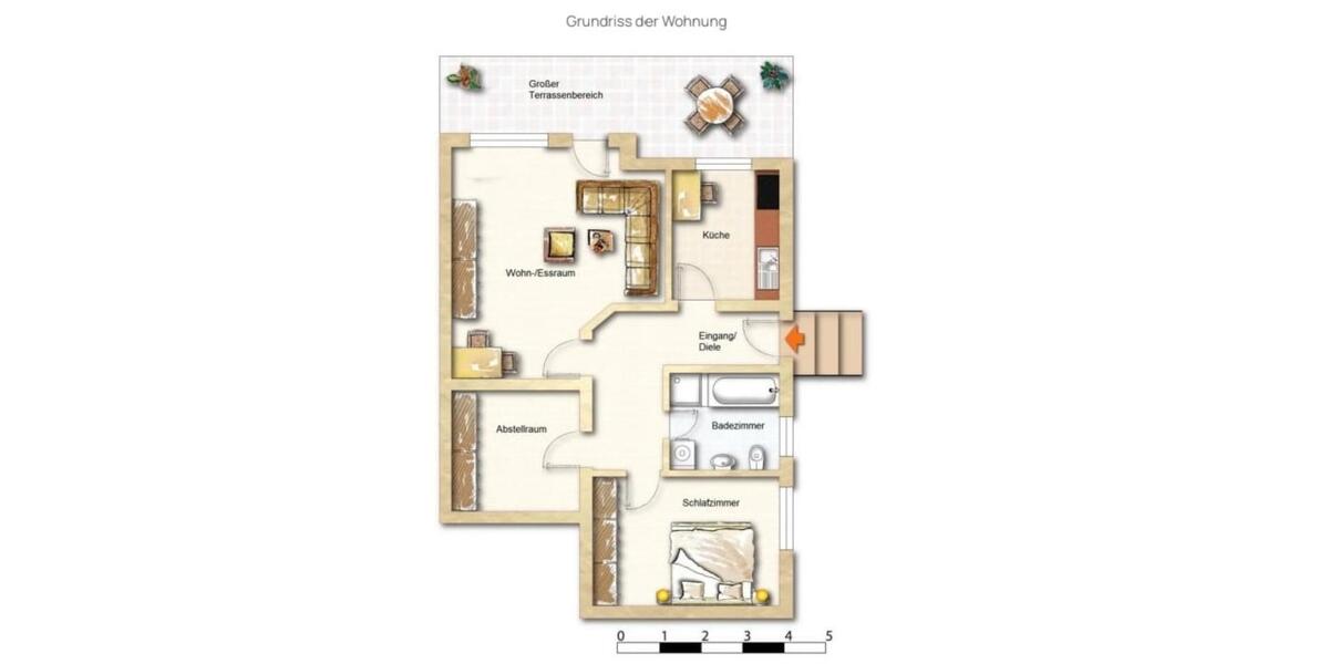 Terrassenwohnung Gummersbach - 2.5 Zimmer, 76 m&sup2;, 209.000&euro; | Angebot:24785699