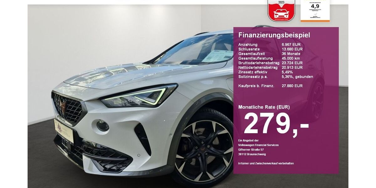Cupra Formentor 27.100 km 27.880 &euro; Albbruck 79774