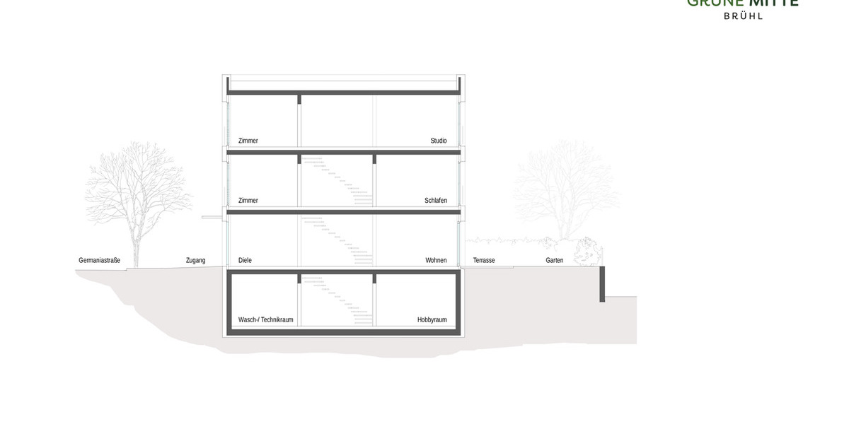 Erbbaurecht - Doppelhaushälfte - modern & geräumig - mit Südgarten 5 zimmer