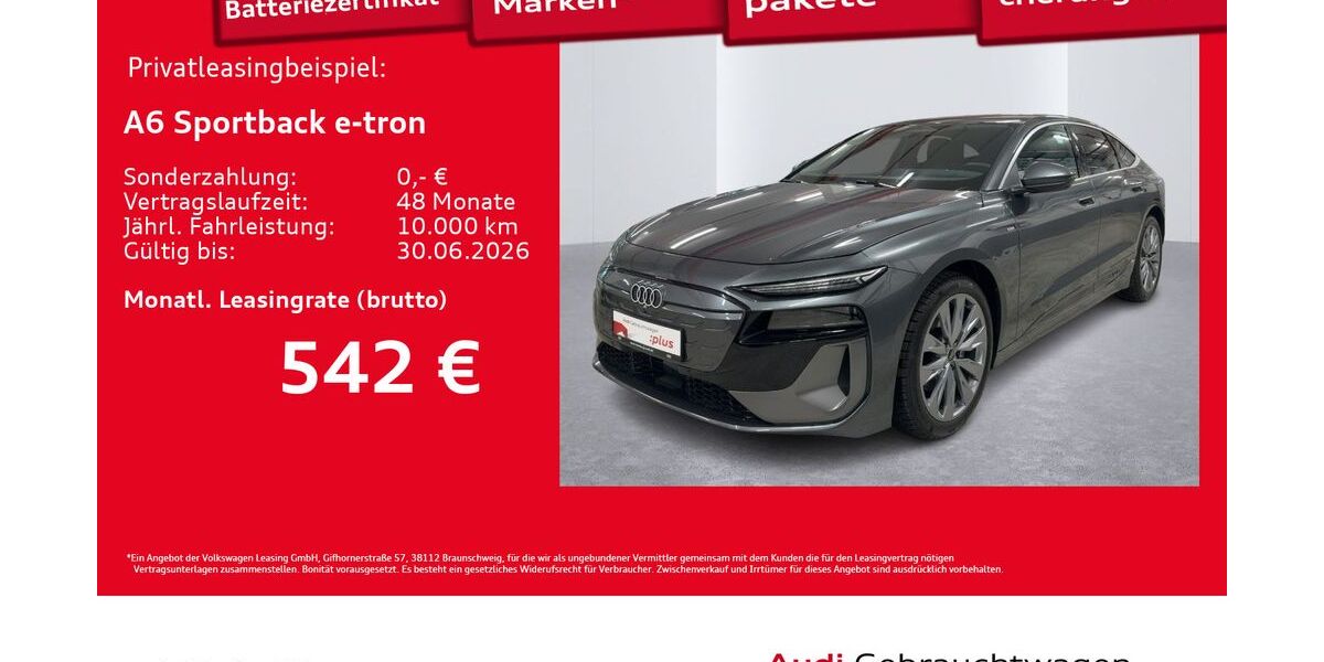 Audi A6 e-tron 8.075 km 56.480 &euro; Hamburg 20537