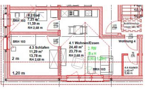 Etagenwohnung Kasel-Golzig Golzig - 2 Zimmer, 44 m&sup2;, 113.220&euro; | Angebot:25806903