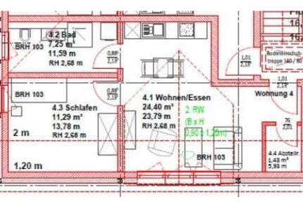 Wohnung Kasel-Golzig Golzig - 2 Zimmer, 44 m&sup2;, 113.220&euro; | Angebot:25806903