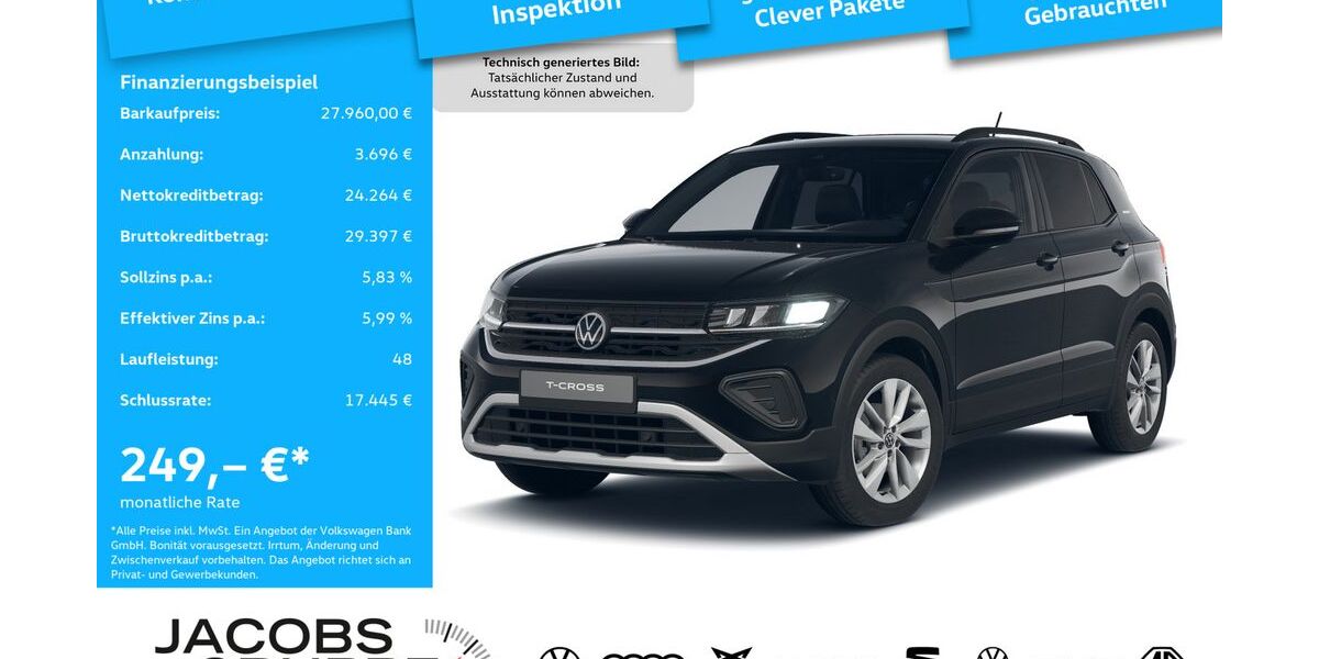 VW T-Cross 4.444 km 27.960 &euro; Alsdorf 52477