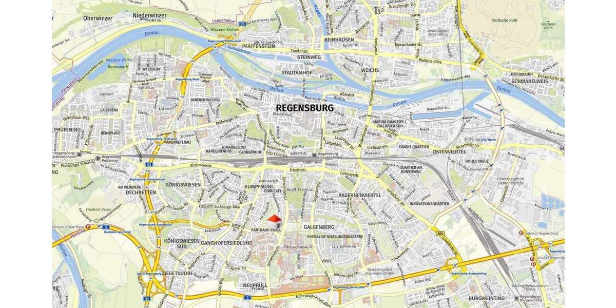 Gewerbeobjekt Regensburg / Ziegetsdorf Kumpfmühl-Ziegetsdorf-Neuprüll - 2 Zimmer, 129.000&euro; | Angebot:25780070