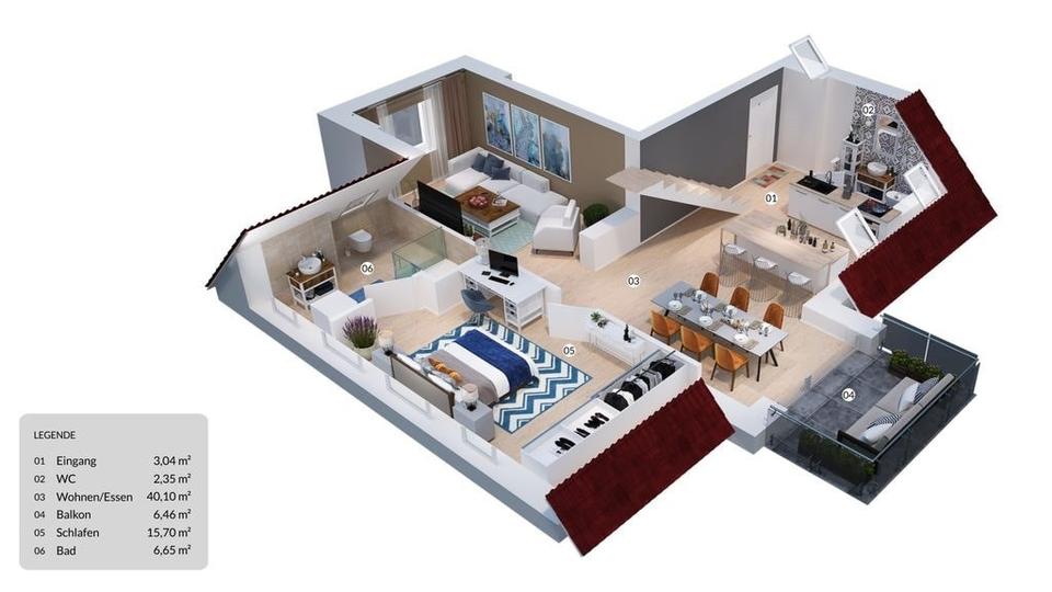 Gemeinsam Leben und Lachen im Wohnquartier an der Dinkel 2 zimmer