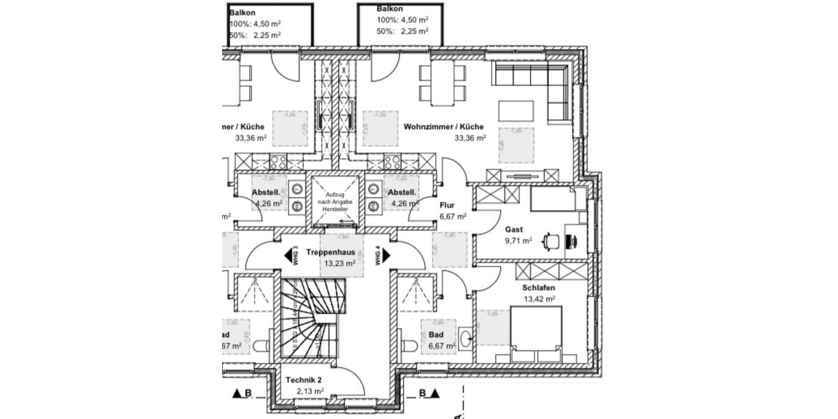 Etagenwohnung Haren (Ems) - 3 Zimmer, 76 m&sup2;, 760&euro; | Angebot:26395963
