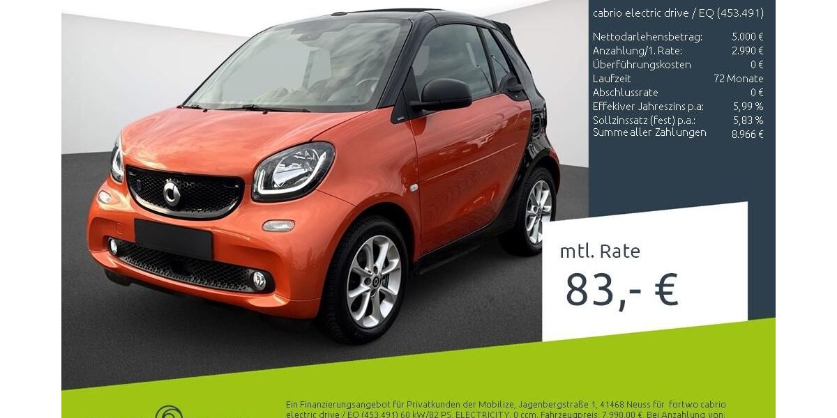 Smart ForTwo 52.560 km 7.990 &euro; Borken 46325