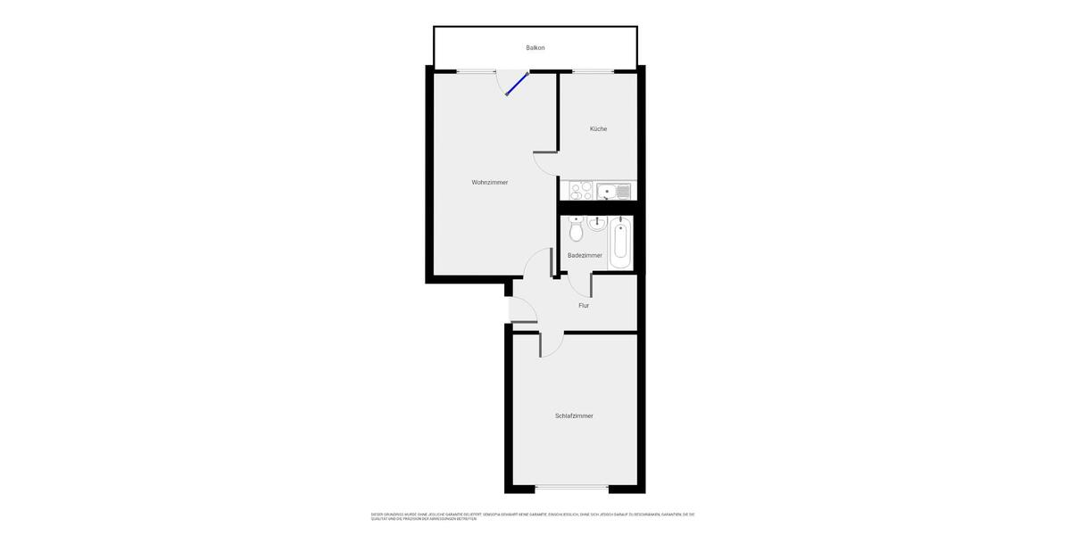 Etagenwohnung Aken (Elbe) - 2 Zimmer, 55 m&sup2;, 203&euro; | Angebot:25254795