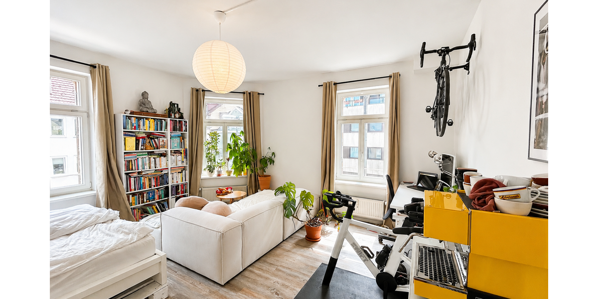 Etagenwohnung Marburg Biegenviertel - 2 Zimmer, 55 m&sup2;, 795&euro; | Angebot:26854413