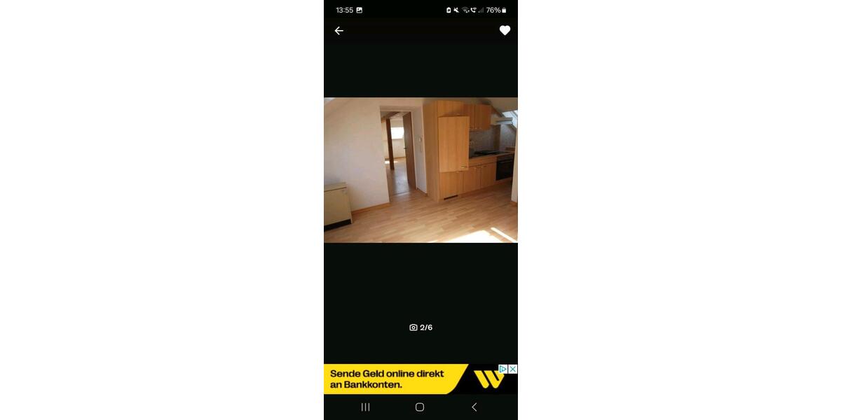 Dachgeschoßwohnung Trier West-Pallien - 1 Zimmer, 80 m&sup2;, 620&euro; | Angebot:26413024