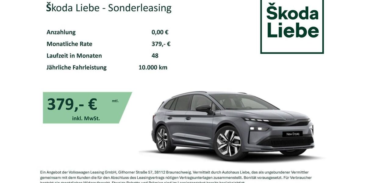 Skoda Enyaq 4.500 km 42.950 &euro; Sondershausen 99706