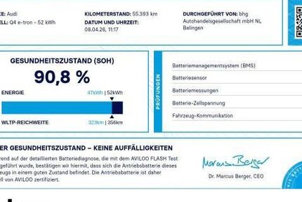 Audi Q4 e-tron 55.393 km 28.730 &euro; Balingen 72336
