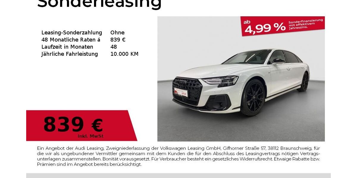 Audi A8 22.054 km 68.480 &euro; Fürth 90763
