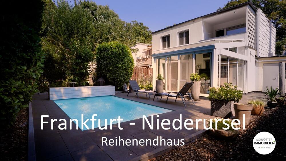Modernisiertes Haus mit Pool & Garten in Frankfurt 4.5 zimmer