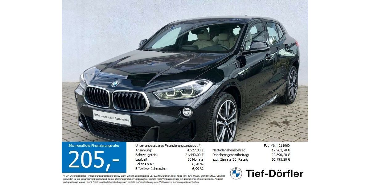 BMW X2 97.500 km 19.995 &euro; Marktsteft 97342