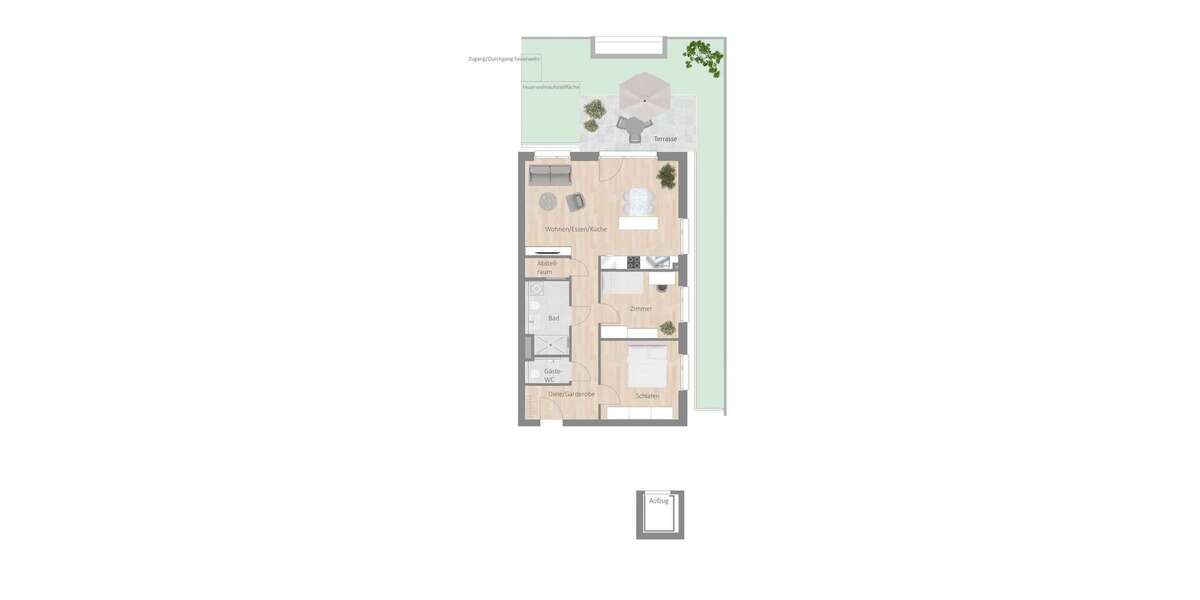Etagenwohnung Besigheim - 3.5 Zimmer, 85 m&sup2;, 1.185&euro; | Angebot:25555507