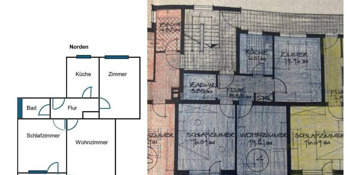 Etagenwohnung Lindau Reutin - 3 Zimmer, 71 m&sup2;, 338.000&euro; | Angebot:26355996
