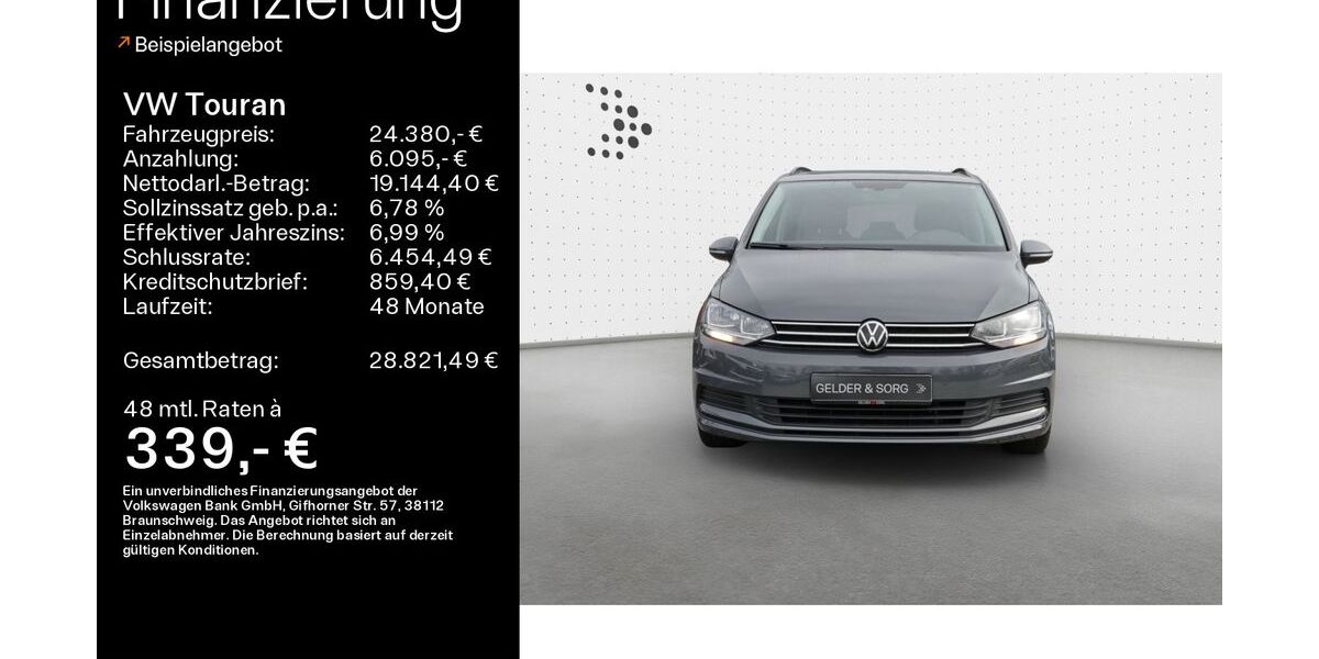 VW Touran 74.490 km 24.380 &euro; Ebern 96106