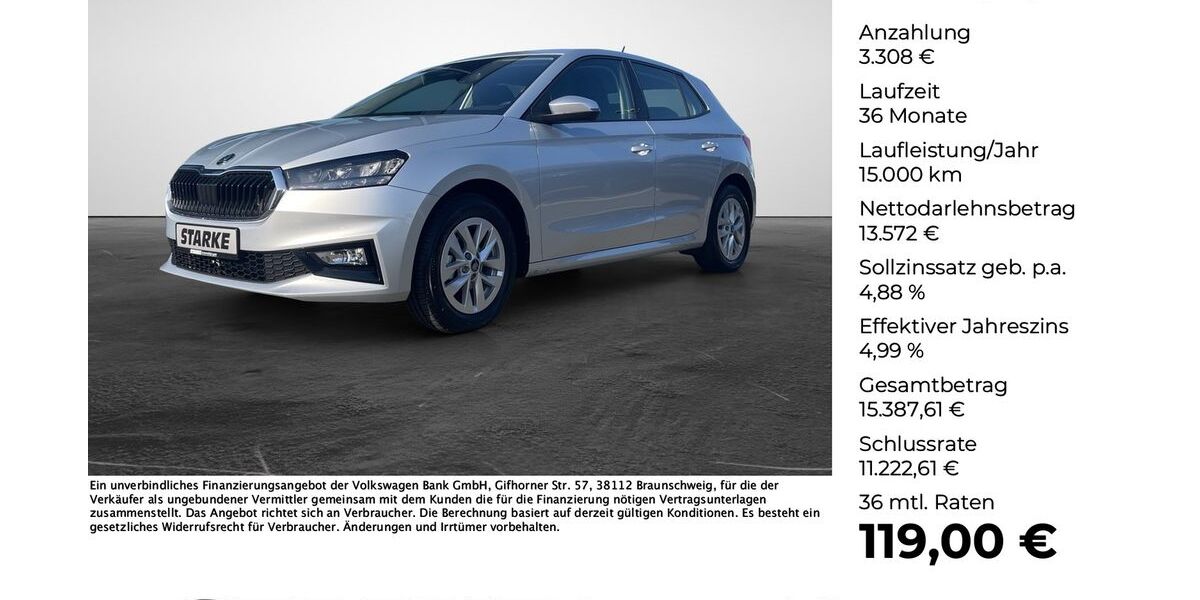 Skoda Fabia 12.103 km 16.880 &euro; Osnabrück 49084