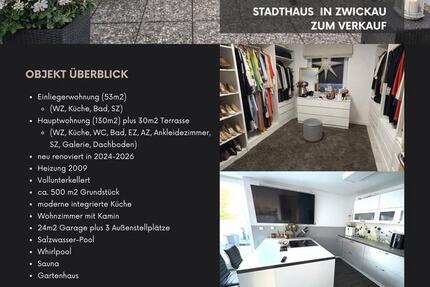 Haus Zwickau Zwickau-West - 8 Zimmer, 160 m&sup2;, 488.888&euro; | Angebot:27229718