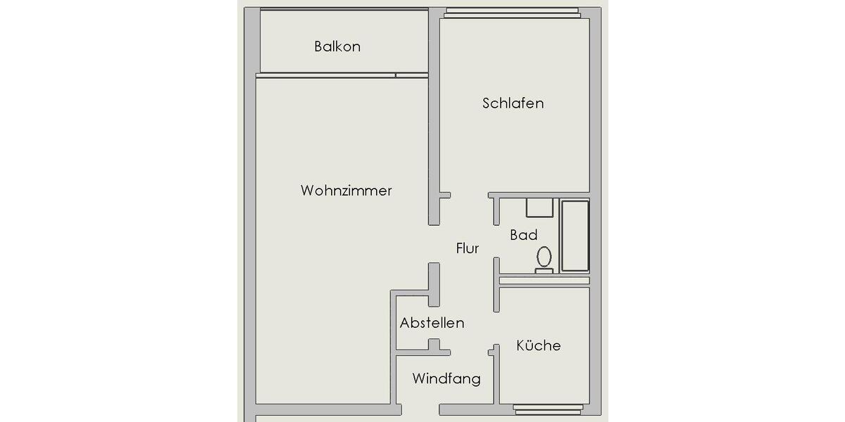 Etagenwohnung Gladbeck Alt-Rentfort - 2 Zimmer, 60 m&sup2;, 500&euro; | Angebot:26322760