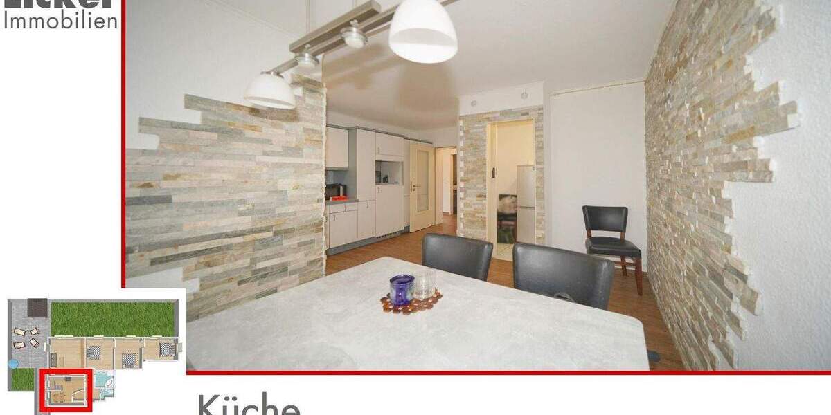 * Gartengeschoss-Whg. mit 130m² Terrassen- und Gartenfläche. 4 zimmer