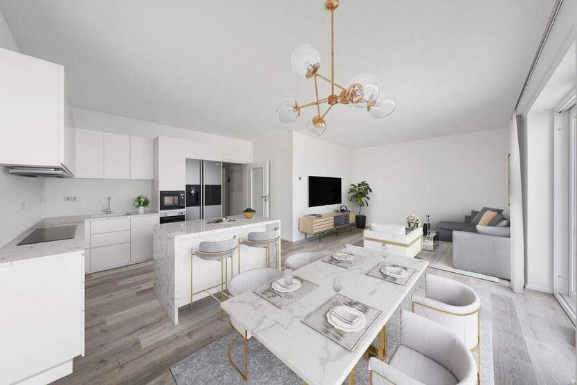 Exklusives Wohnen zentral gelegen: 3 Raum Wohnung mit Balkon - Erstbezug 3 zimmer