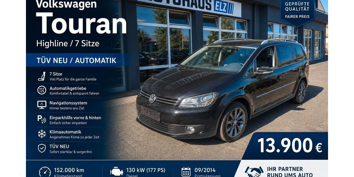 VW Touran 152.000 km 13.900 &euro; Limburg an der Lahn 65556
