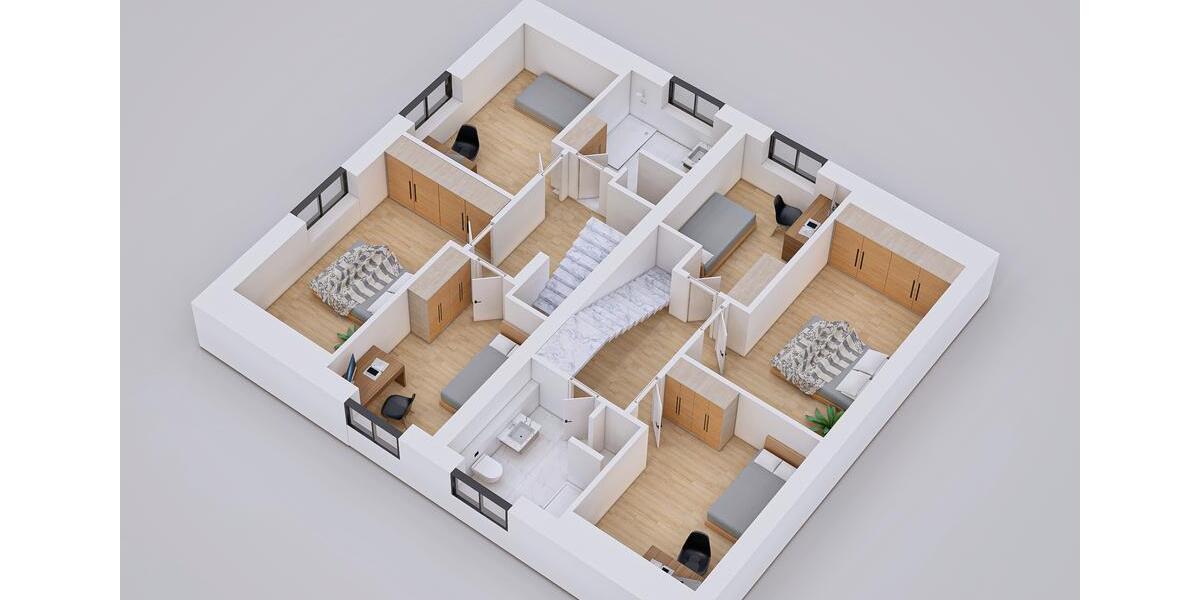 Doppelhaushälfte Lingen (Ems) Damaschke - 4 Zimmer, 130 m&sup2;, 1.575&euro; | Angebot:26647856