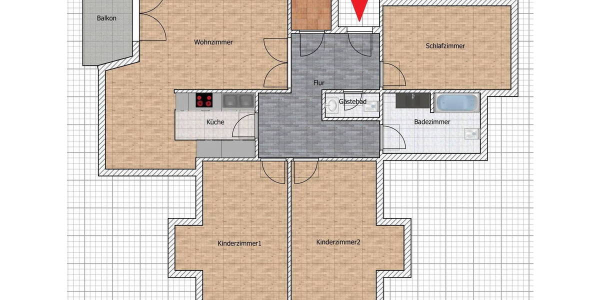 Etagenwohnung Hoppegarten Dahlwitz-Hoppegarten - 4 Zimmer, 110 m&sup2;, 345.000&euro; | Angebot:26015829