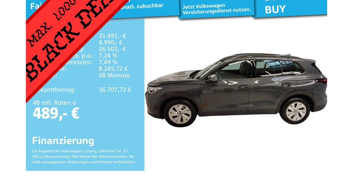 VW Tiguan 27.602 km 31.491 € Mannheim 68309
