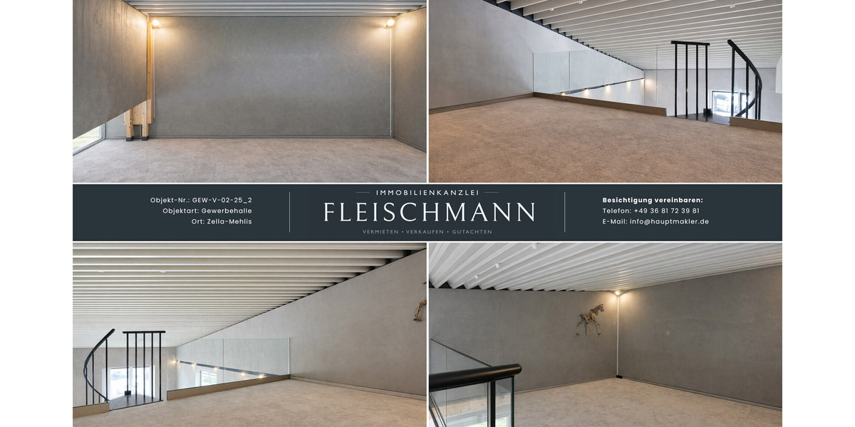 Moderne Gewerbeimmobilie mit klimatisierter Halle und Einliegerwohnung - Gewerbeobjekt Zella-Mehlis Mehlis | Angebot:26629637