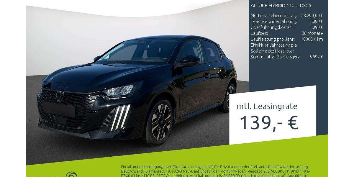 Peugeot 208 1.500 km 23.190 &euro; Dortmund 44263