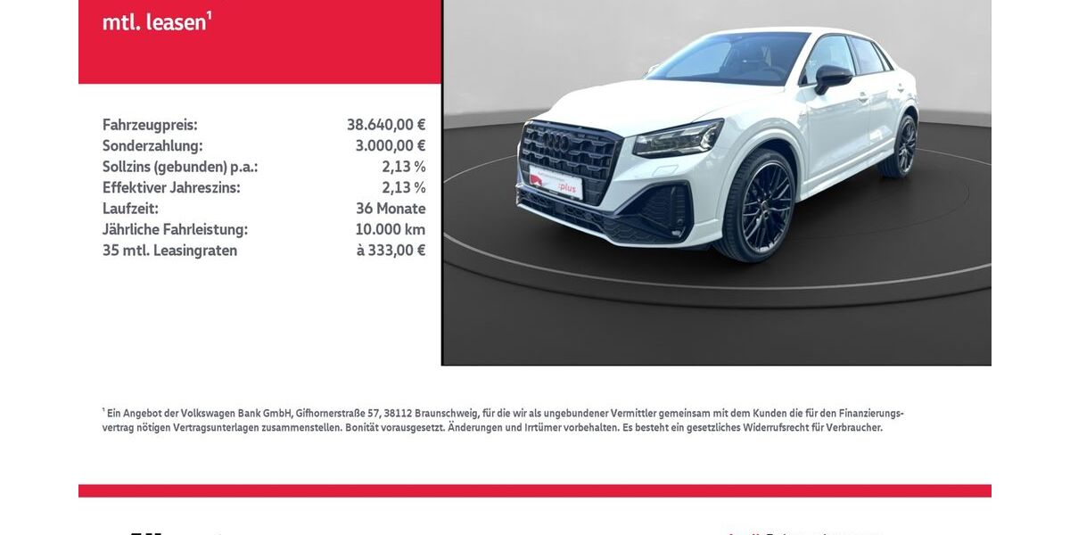 Audi Q2 15.926 km 37.640 &euro; Nordhausen 99734